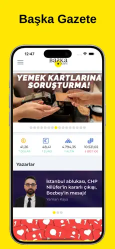 Başka Gazete Android ve iOS Webview